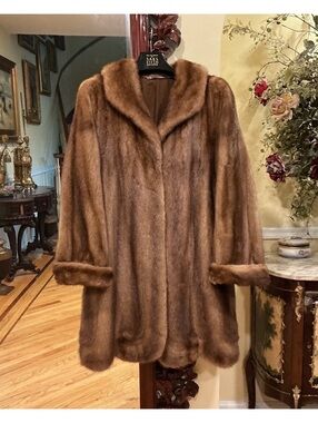 Mink Fur Coat Size XL